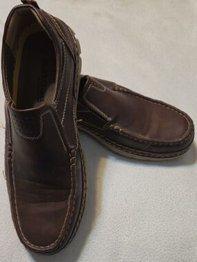 FOREVER LINK, Joe-2 Sz 10, Brown, Loafer Slip Resistant, EUC
